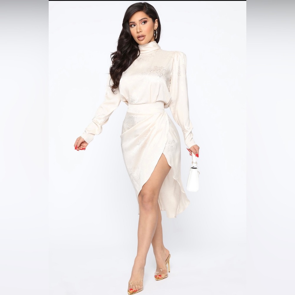 Fashion Nova Satin Dress NWT
